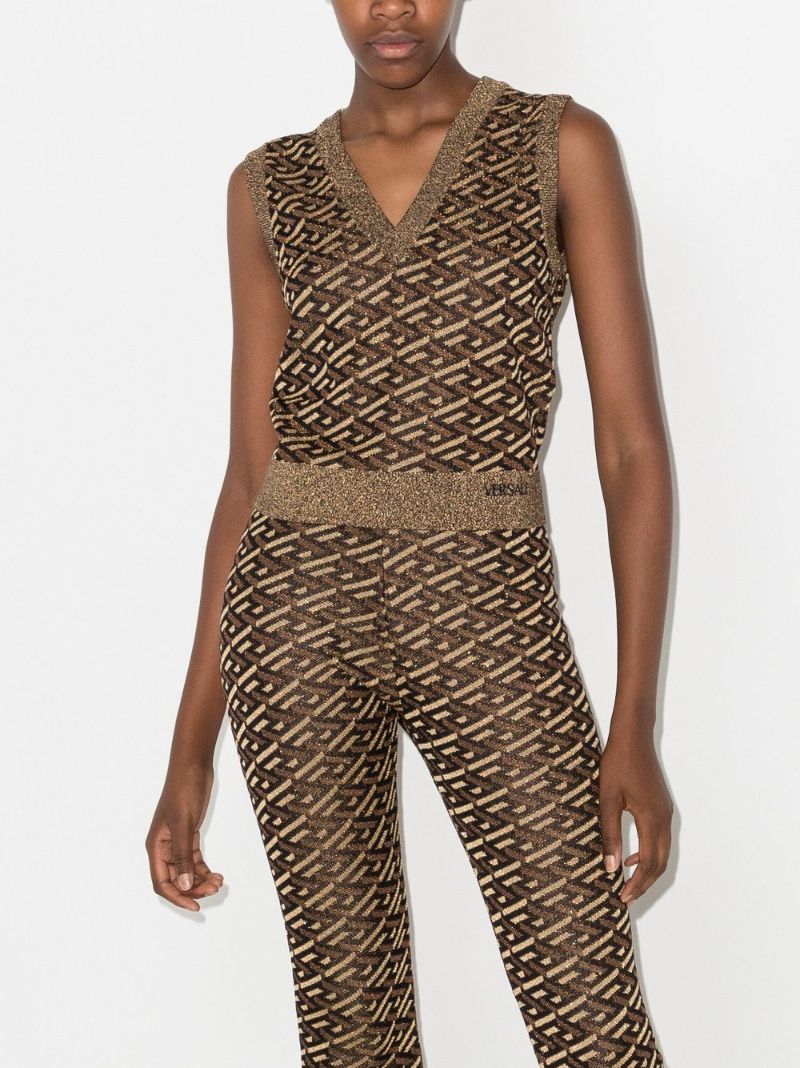 La Greca Knitted Sweater Vest
