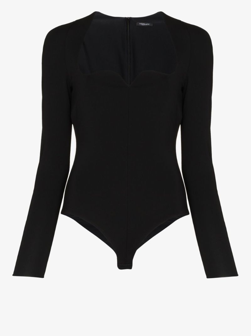 Sweetheart-neck Bodysuit