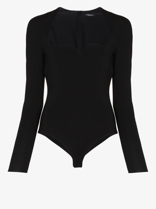 Sweetheart-neck Bodysuit