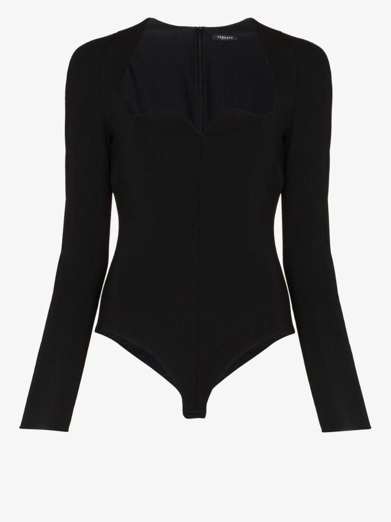Sweetheart-neck Bodysuit