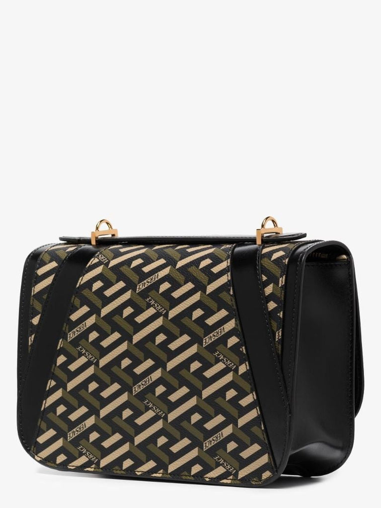 Black Virtus La Greca Shoulder Bag