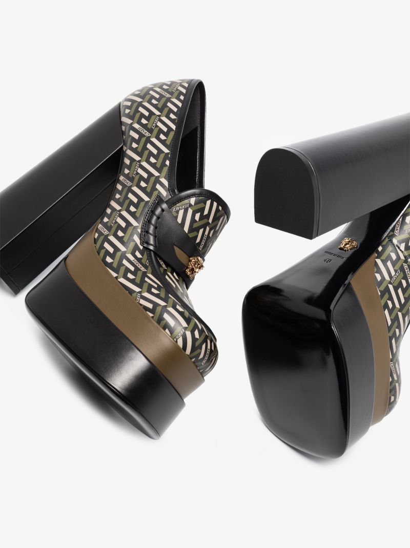 Black Greca 155 Platform Loafers