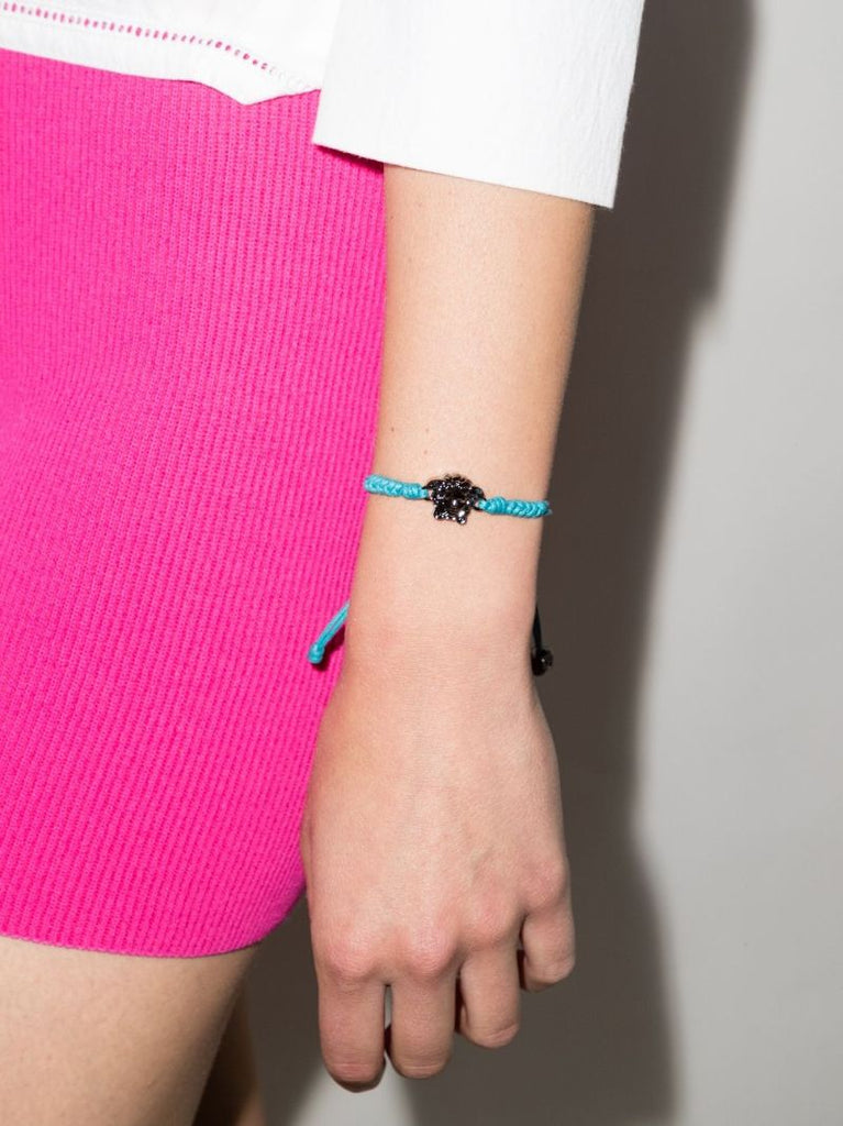 Blue Medusa Braided Bracelet