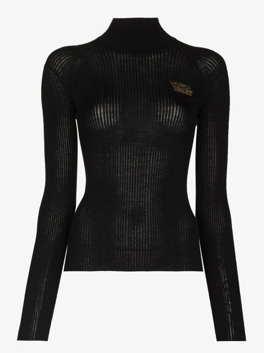 High Neck Virgin Wool Sweater