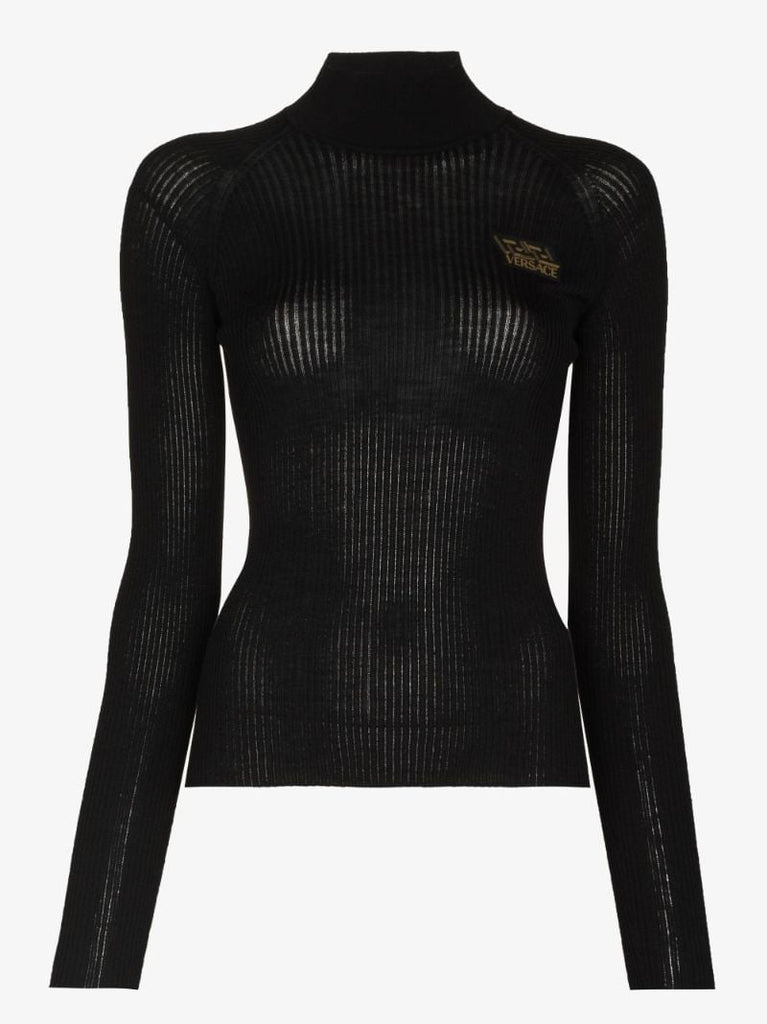 High Neck Virgin Wool Sweater