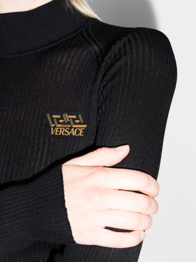 High Neck Virgin Wool Sweater
