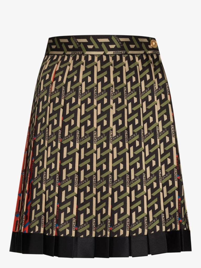 Monogram Printed Mini Skirt