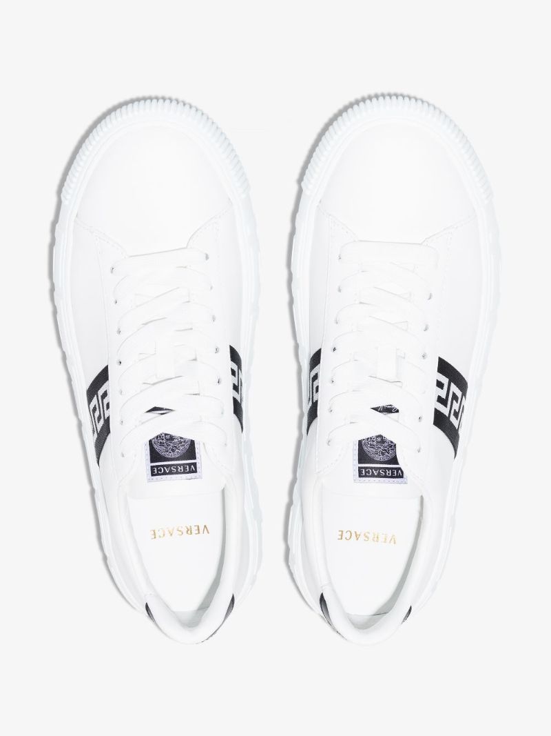 White Greca Leather Sneakers