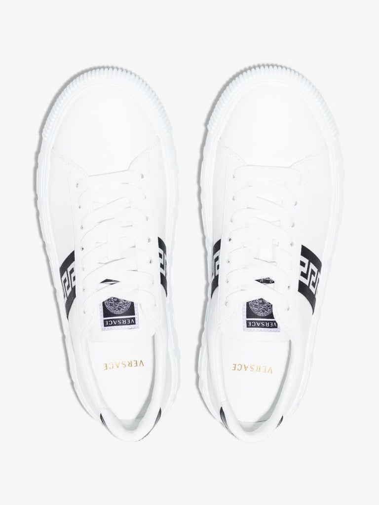 White Greca Leather Sneakers