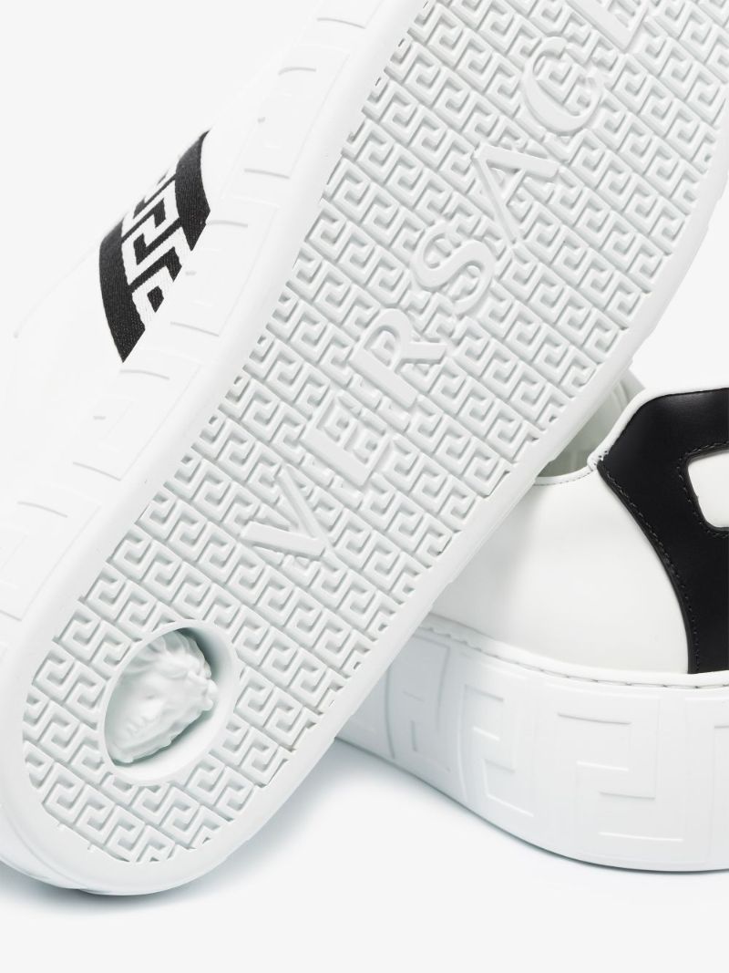 White Greca Leather Sneakers