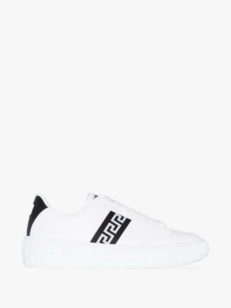 White Greca Leather Sneakers