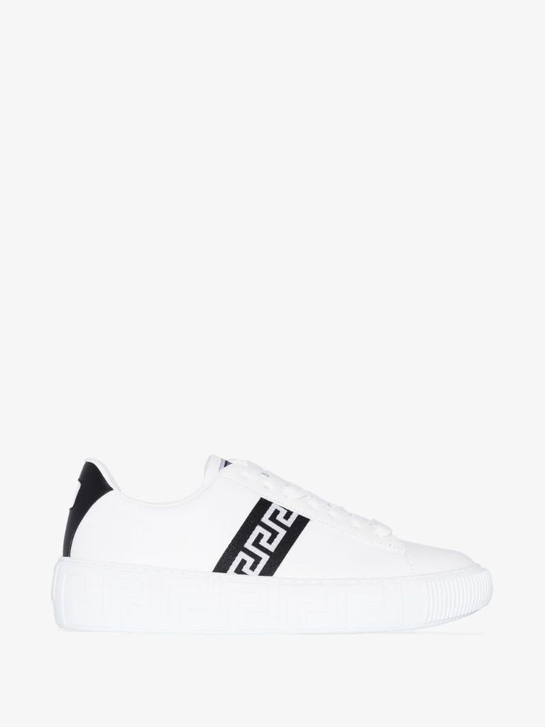 White Greca Leather Sneakers