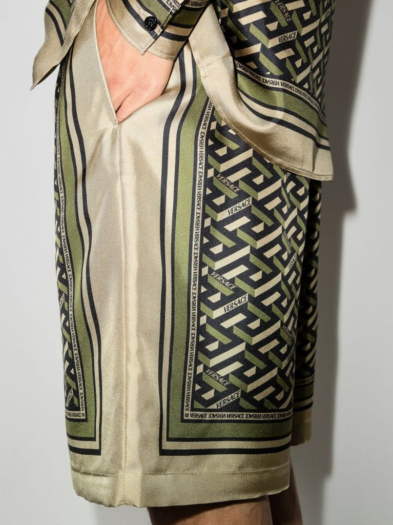 La Greca Silk Shorts
