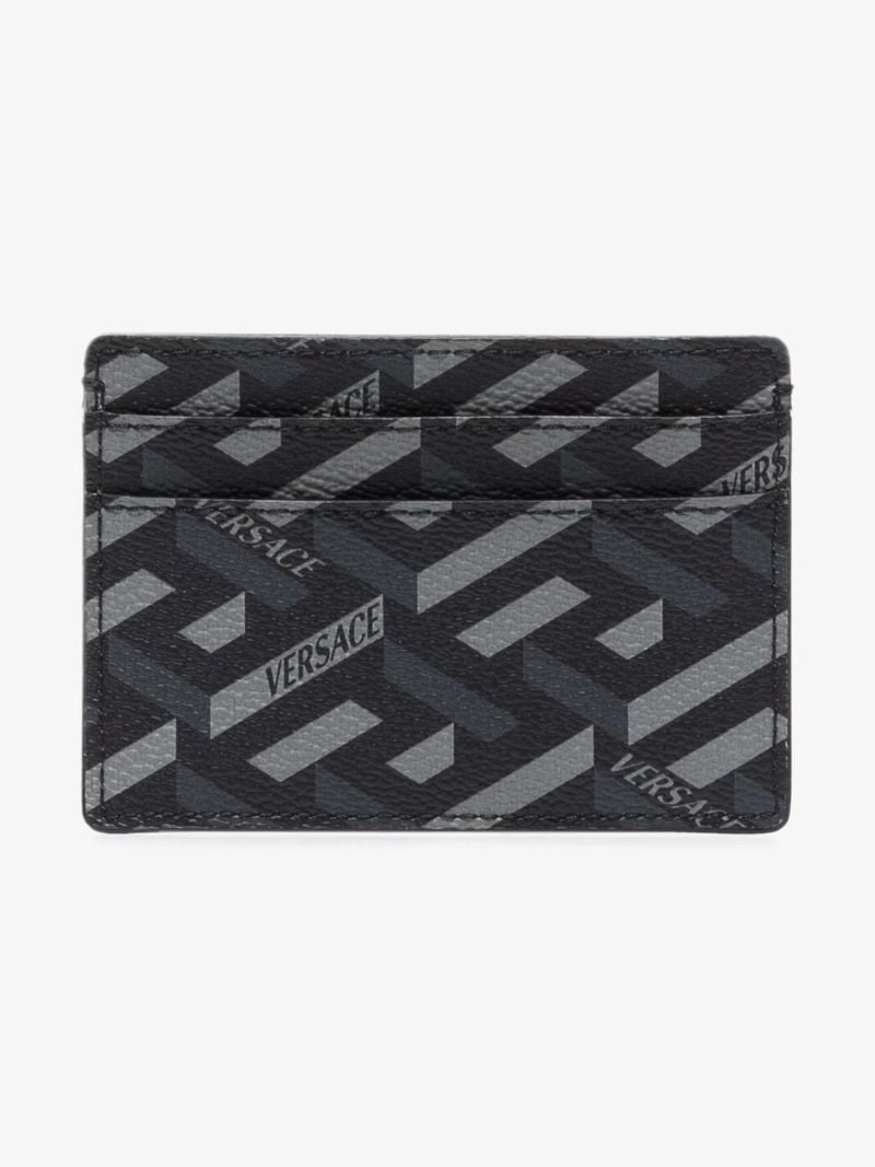 Black Monogram Leather Cardholder