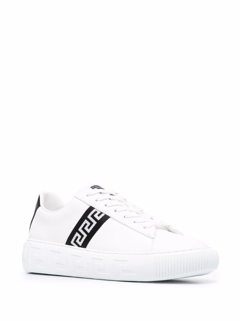 White Greca Leather Sneakers