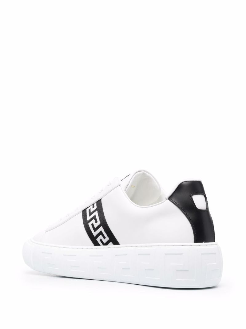 White Greca Leather Sneakers