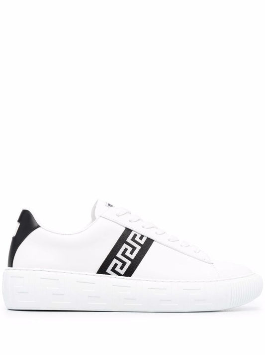 White Greca Leather Sneakers