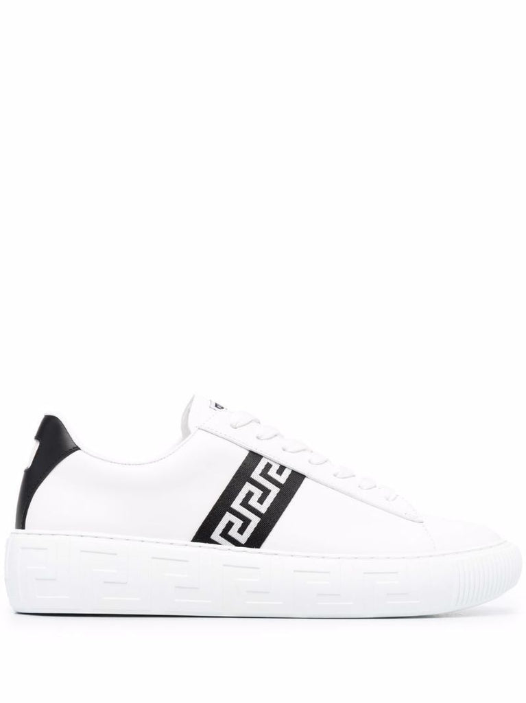 White Greca Leather Sneakers