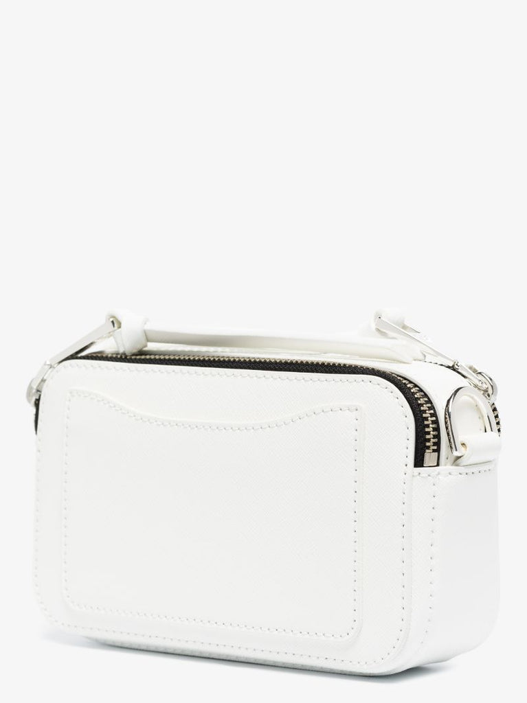 White Snapshot Leather Cross Body Bag