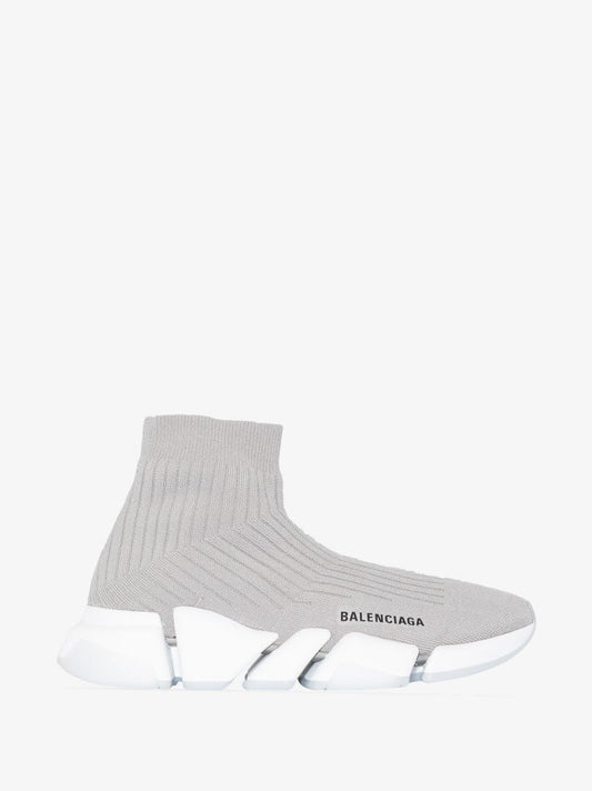 Grey Speed 2.0 Sock Sneakers