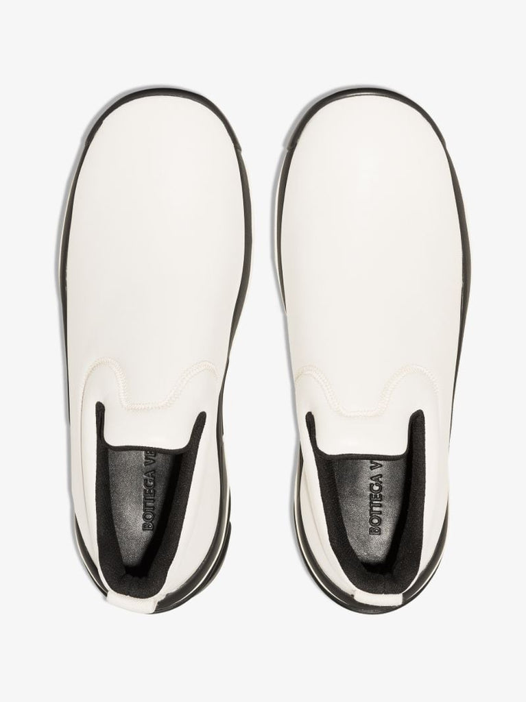 Neutral Lagoon Low Top Leather Sneakers