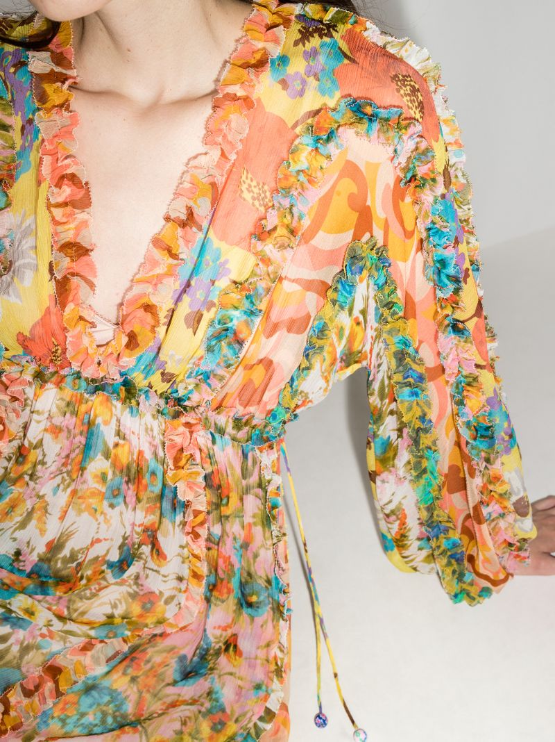Estelle Silk Chiffon Midi Dress