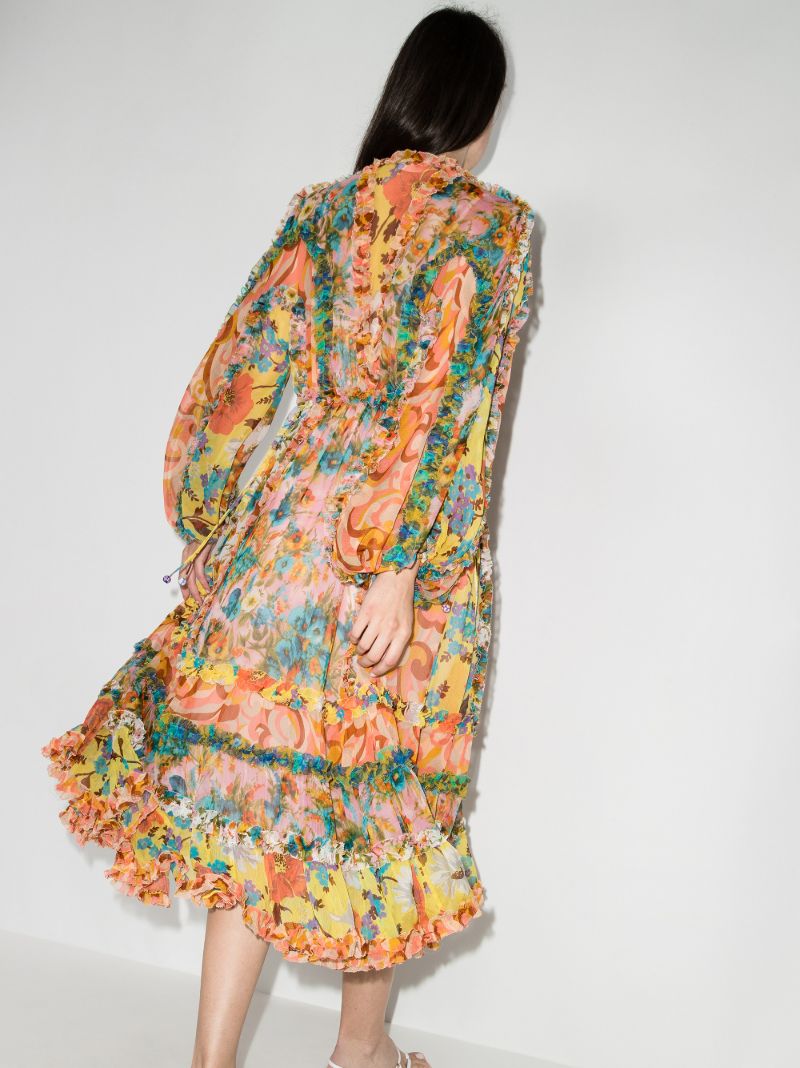 Estelle Silk Chiffon Midi Dress