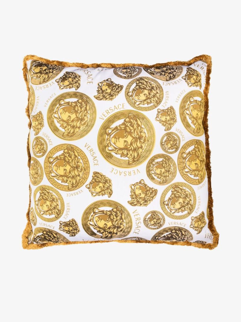 White Medusa Double Sided Cushion