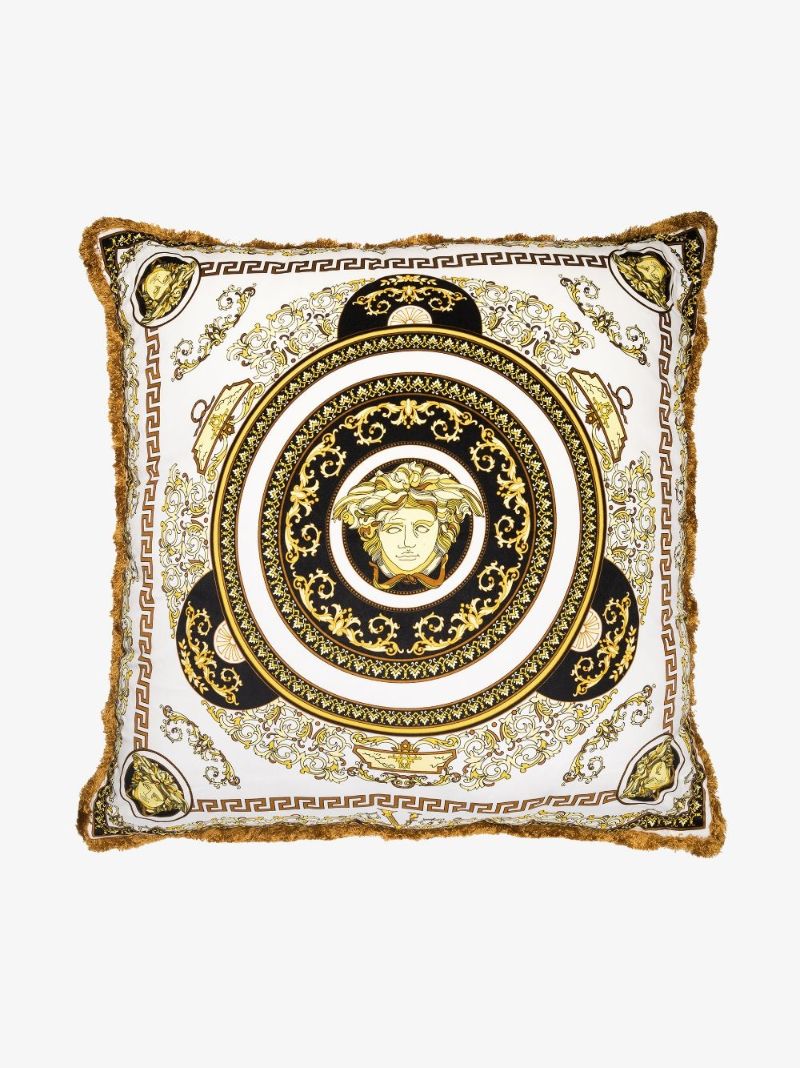 White Medusa Double Sided Cushion