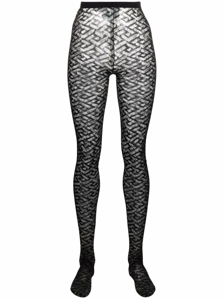 Black La Greca Tights
