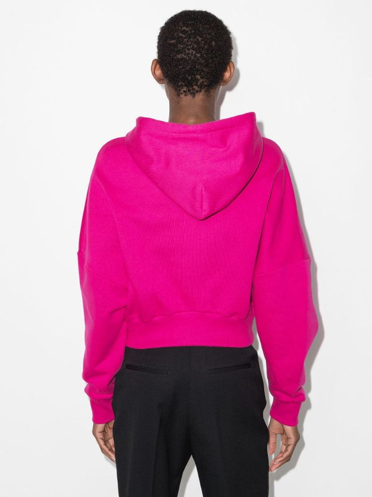 Medusa Tag Cropped Hoodie