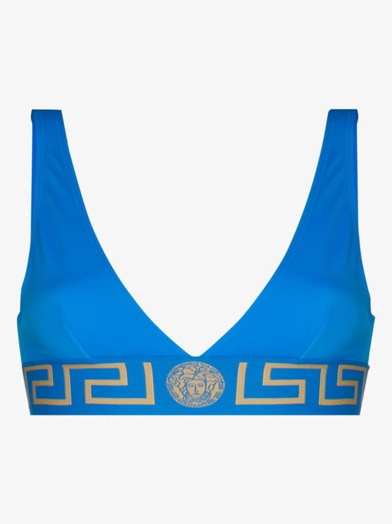 Greca Border Triangle Bikini Top