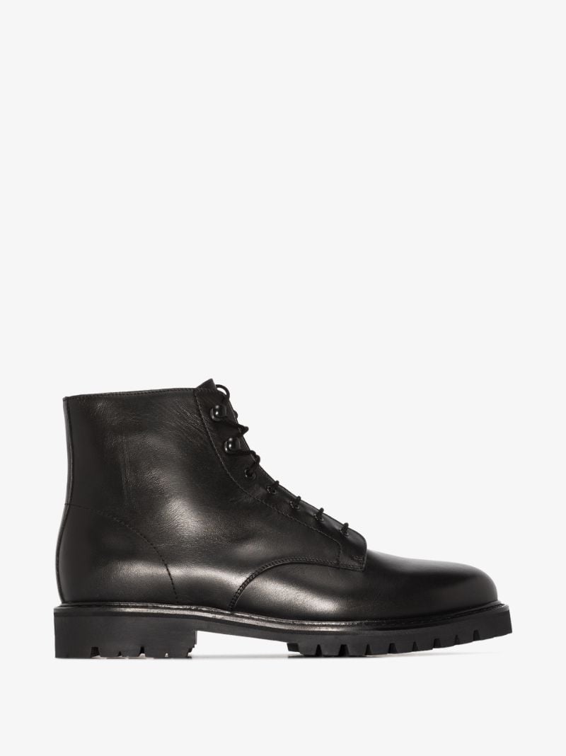 Black Model 21 Leather Ankle Boots