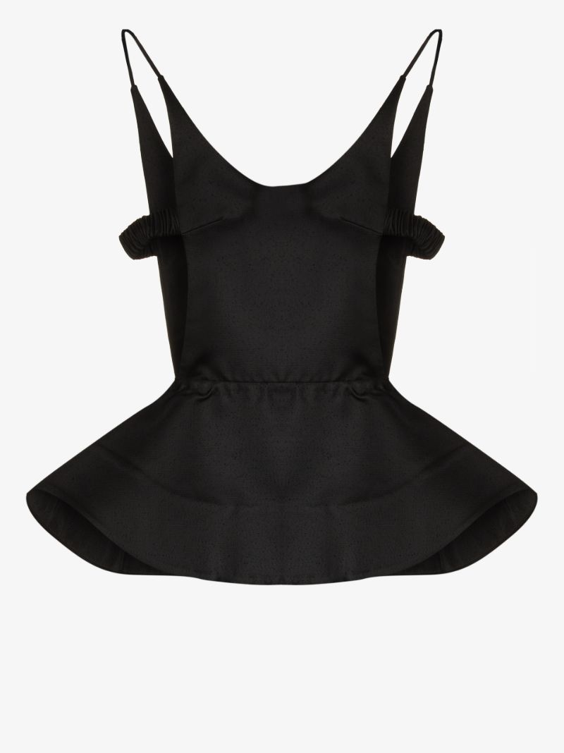 Cutout Peplum Top