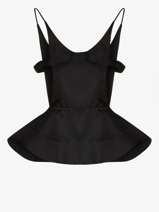 Cutout Peplum Top
