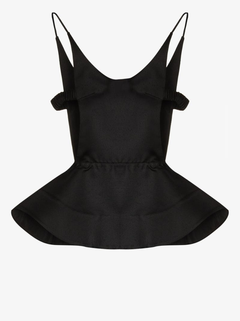 Cutout Peplum Top