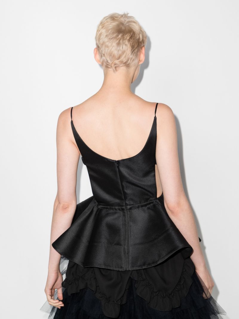 Cutout Peplum Top