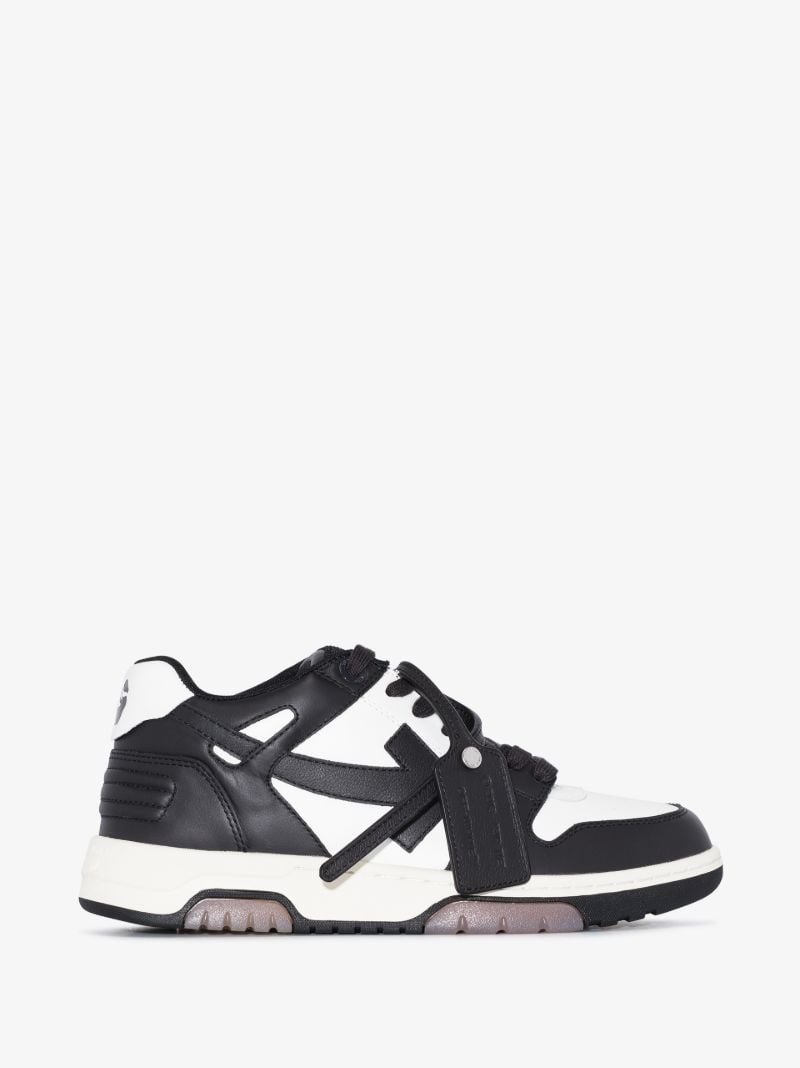 Black Out of Office Leather Sneakers