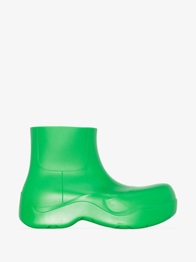 Green Puddle Rubber Boots