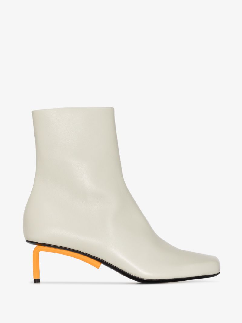 Grey Allen 55 Leather Ankle Boots