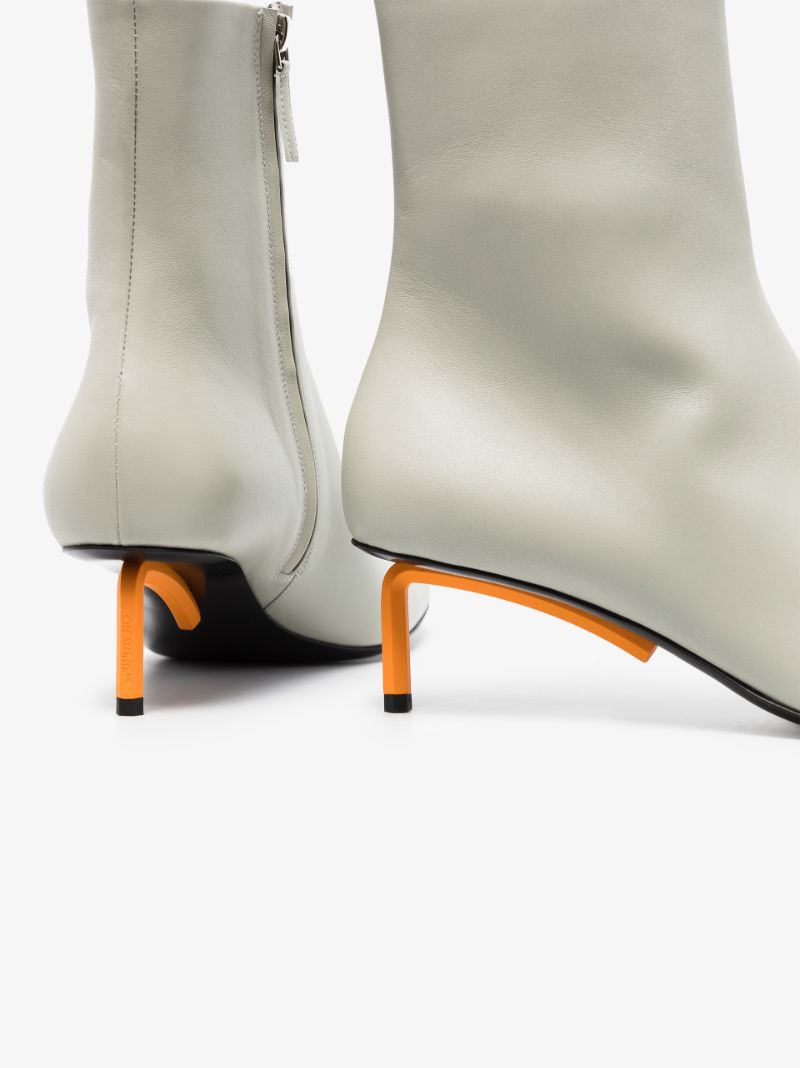 Grey Allen 55 Leather Ankle Boots