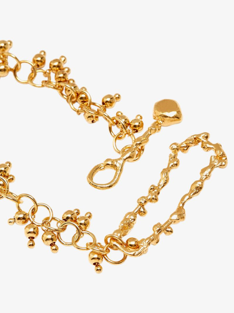 Gold-plated the Scintillations Together Choker Necklace