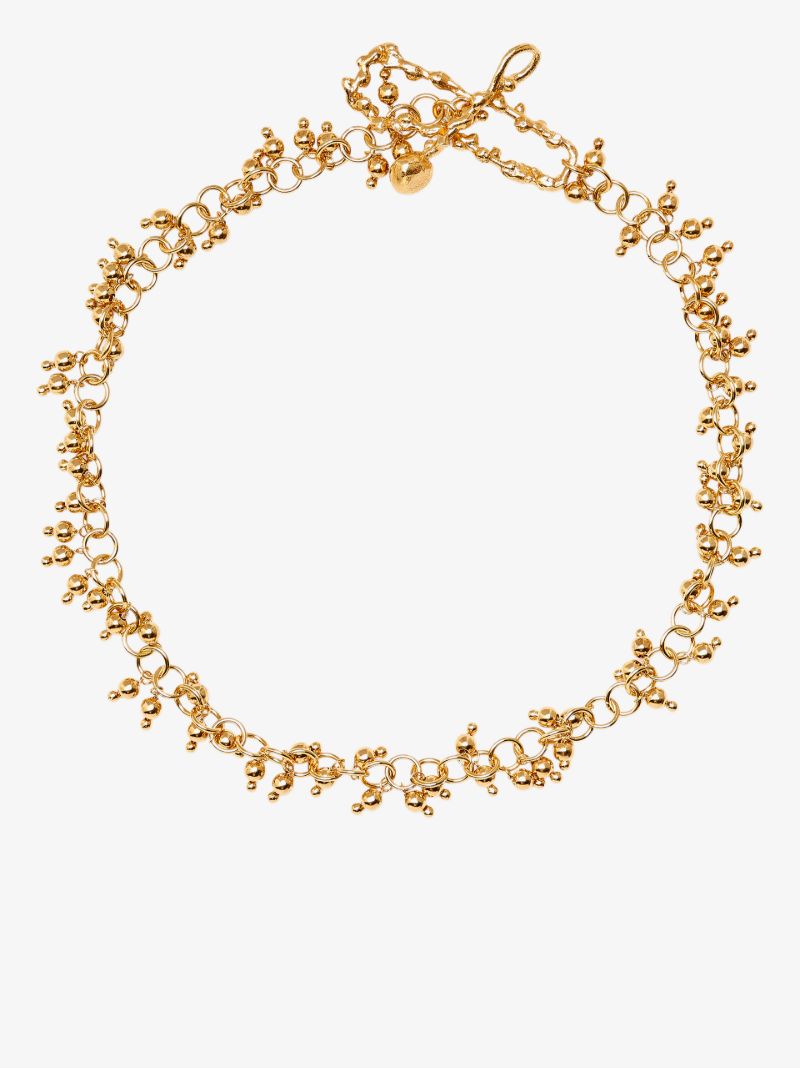 Gold-plated the Scintillations Together Choker Necklace