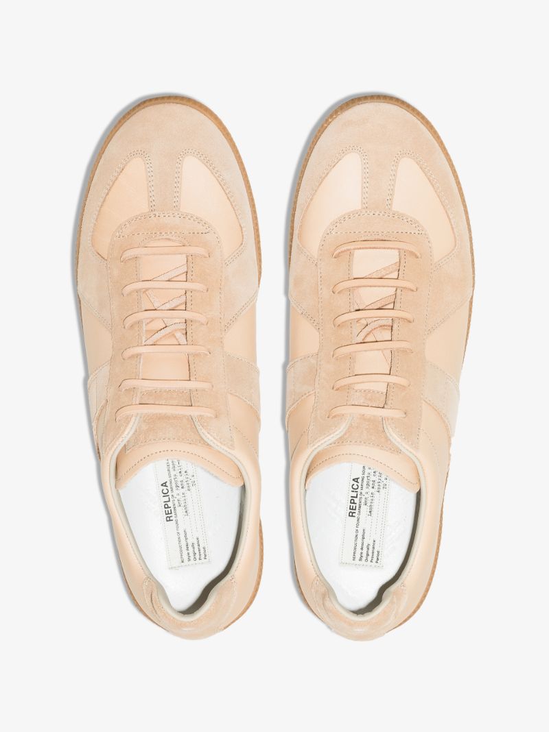Neutral Replica Leather Sneakers