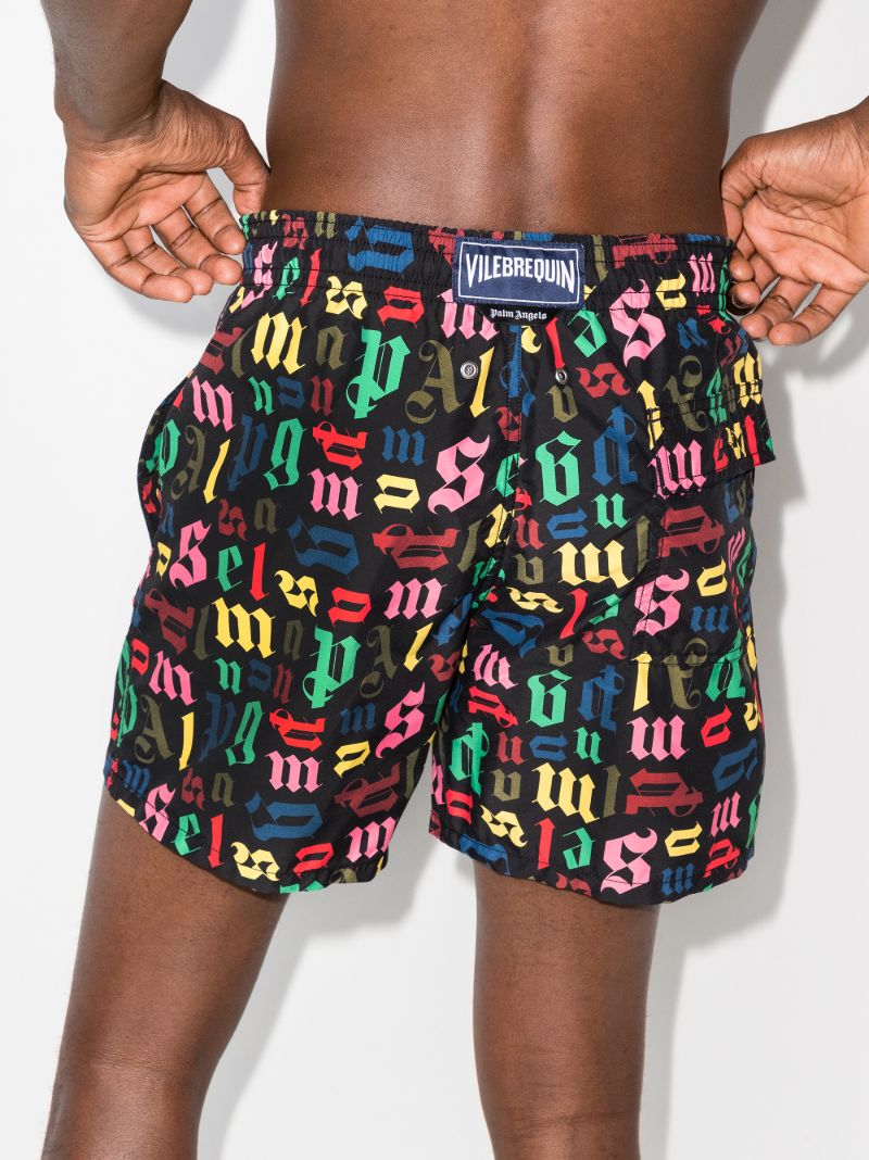 X Vilebrequin Monogram Print Swim Shorts