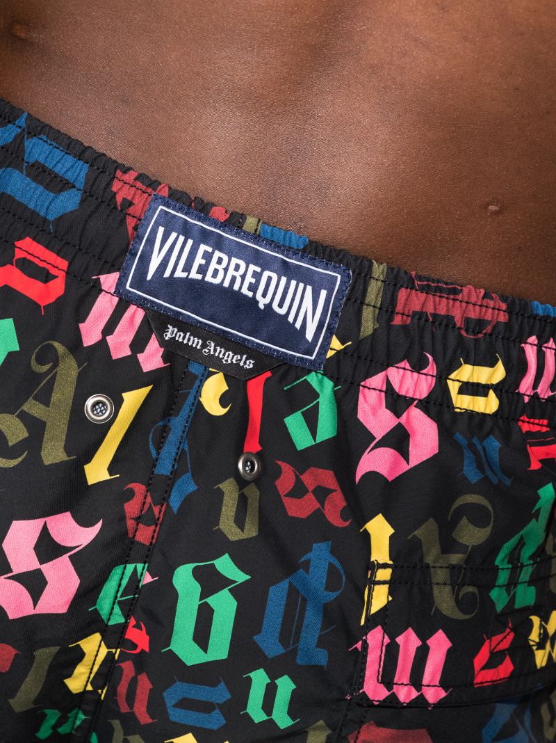 X Vilebrequin Monogram Print Swim Shorts