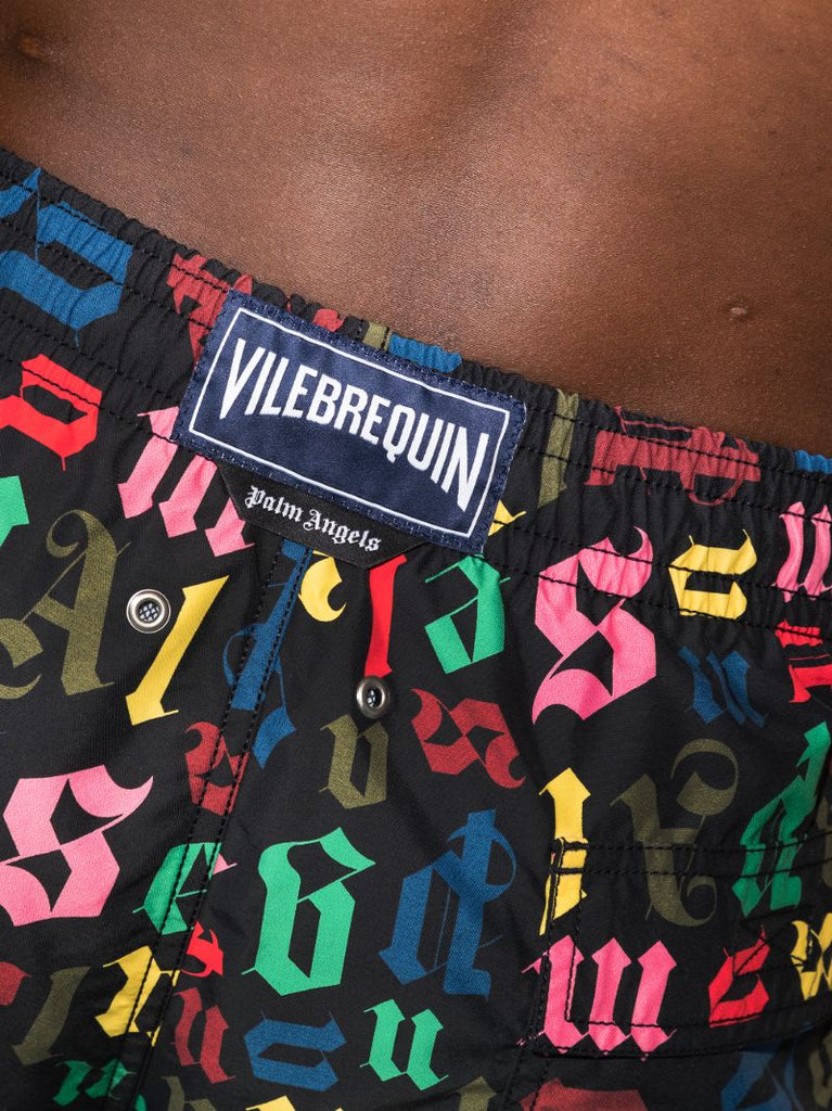 X Vilebrequin Monogram Print Swim Shorts