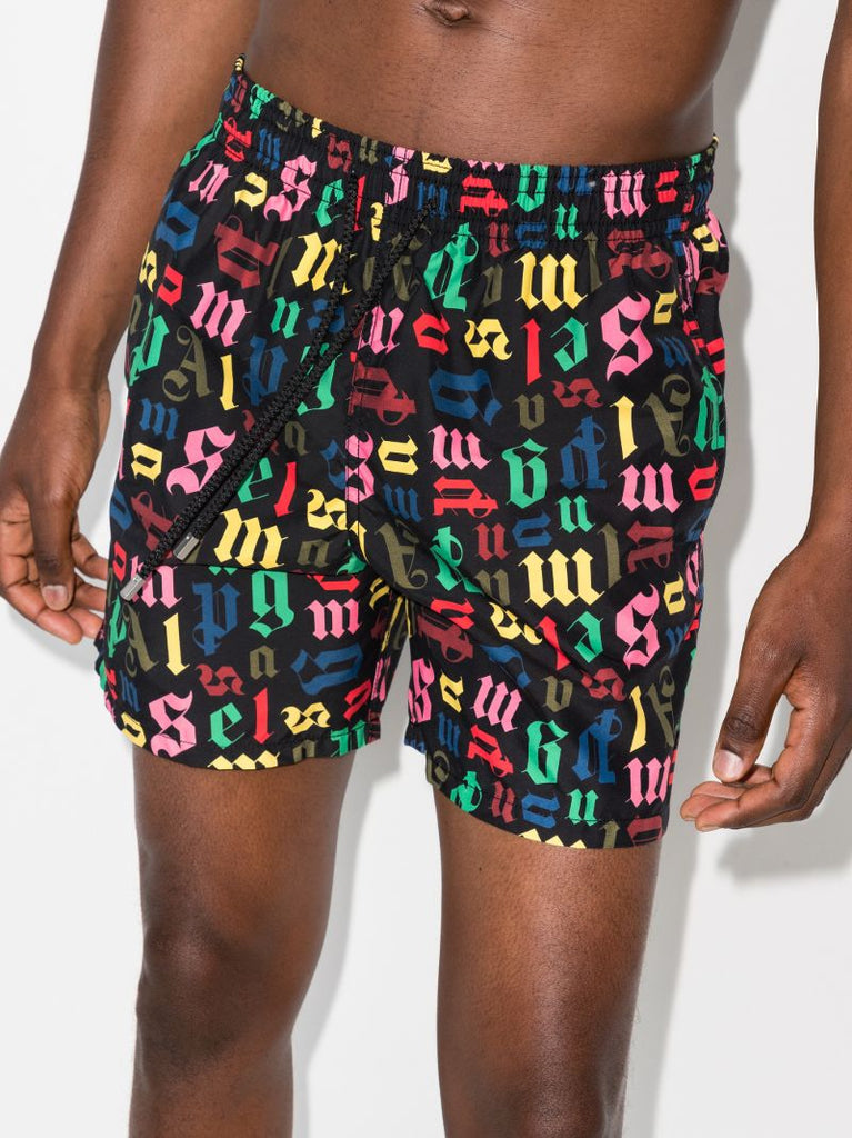 X Vilebrequin Monogram Print Swim Shorts
