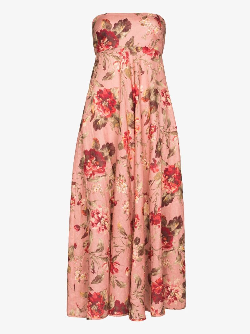 Cassia Floral Bandeau Dress