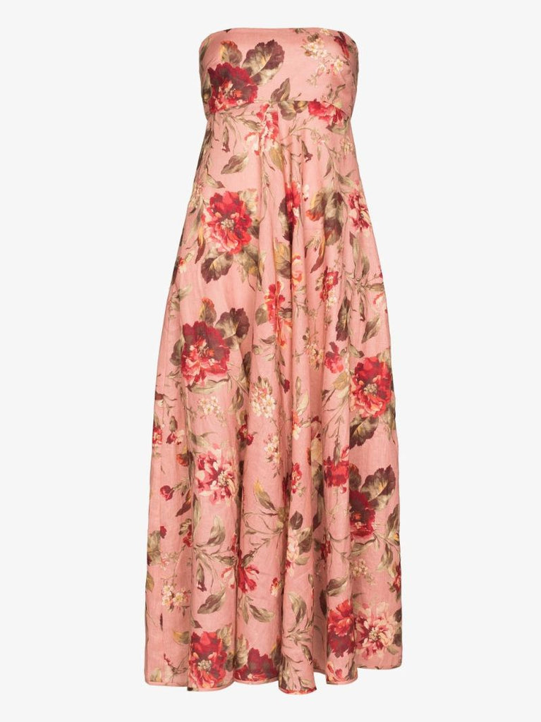 Cassia Floral Bandeau Dress
